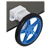 60x8mm wheel and offset mini plastic gearmotor mounted with a wide mini plastic gearmotor bracket. (SKU: POLOLU-2680 Image 4)