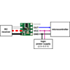 Typical wiring diagram for the Pololu RC Switch with Digital Output. (SKU: POLOLU-2801 Image 7)