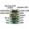 Pololu RC Switch with Small Low-Side MOSFET top labeled view. (SKU: POLOLU-2802 Image 5)