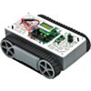 A narrow RP5/Rover 5 expansion plate with an Orangutan SV-328 and a Sharp digital distance sensor. (SKU: POLOLU-1531 Image 3)
