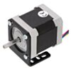 NEMA 17 stepper motor (item #1200) mounted with a Pololu stamped aluminum L-bracket for NEMA 17 stepper motors. (SKU: POLOLU-2266 Image 3)