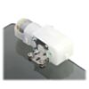 Plastic gearmotor with 90-degree output (item #1120 or #1121) mounted with Pololu stamped aluminum L-bracket. (SKU: POLOLU-2670 Image 4)