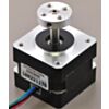 5mm Pololu universal aluminum mounting hub on a stepper motor with a 5mm-diameter output shaft. (SKU: POLOLU-1998 Image 2)