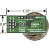 Pololu USB AVR programmer bottom view with dimensions. (SKU: POLOLU-1300 Image 5)