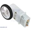 Mini plastic gearmotor 90-degree 3mm D-shaft output with Pololu 32x7mm wheel. (SKU: POLOLU-1088 Image 4)