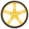 Pololu wheel 70x8mm - yellow. (SKU: POLOLU-1427 Image 2)