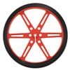 Pololu wheel 80x10mm - red. (SKU: POLOLU-1431 Image 2)