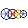 Pololu wheels with 90 80 70 and 60mm diameters in three colors: blue red and yellow. (SKU: POLOLU-1434 Image 9)