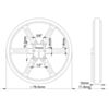 Mechanical drawing of Pololu wheel 80x10mm without tire. (SKU: POLOLU-1432 Image 7)