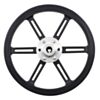 Pololu universal hub for 6mm shaft mounted to Pololu 90x10mm wheel. (SKU: POLOLU-1437 Image 7)