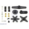 An example of hardware included with the Power HD 8312TG 1218TH and 1207TG servos. Actual hardware might vary. (SKU: POLOLU-2147 Image 3)