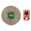 QTR-L-1RC reflectance sensor on a quarter next to a QTR-1A reflectance sensor. (SKU: POLOLU-2459 Image 8)
