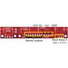 QTR-8x reflectance sensor array with 11x1 connection pins labeled. (SKU: POLOLU-960 Image 10)