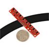 QTR-8A reflectance sensor array on a 3/4 inch line with a quarter for size reference. (SKU: POLOLU-960 Image 11)