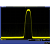QTR-1A output 1/8 inch away from a spinning white disk with a black line on it. (SKU: POLOLU-960 Image 12)