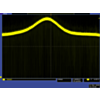 QTR-1A output 3/8 inch away from a spinning white disk with a black line on it. (SKU: POLOLU-960 Image 13)