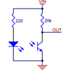 QTR-L-1A reflectance sensor schematic diagram. (SKU: POLOLU-2454 Image 2)