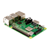 View of the back of the Raspberry Pi 3 Model B+