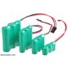 3-cell (3.6 V) NiMH battery packs: AA AAA 2/3-AAA and 1/3-AAA. (SKU: POLOLU-2240 Image 3)