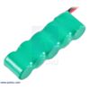Rechargeable NiMH Battery Pack: 6.0 V, 200 mAh, 5x1 1/3-AAA Cells, JR Connector