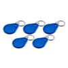 RFID/NFC Tag Blue Fob (NTAG213 Chip, 13.56MHz) - Pack of 5