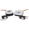Sanyo stepper motors- from left to right: 14mm single shaft 42x18.6mm 50x11mm 14mm double shaft (SKU: POLOLU-2298 Image 7)