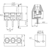 Screw terminal block: 3.5 mm pitch side entry. (SKU: POLOLU-2445 Image 2)