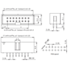 Dimensions for the shrouded male header in millimeters. (SKU: POLOLU-854 Image 3)