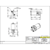 Solarbotics mini metal gearmotor dimensions (in mm). (SKU: POLOLU-641 Image 2)