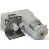 Solarbotics GMB28 bracket for mounting GM2 and GM8 gearmotors shown with a GM2. (SKU: POLOLU-602 Image 2)