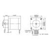 Dimensions (in mm) of 28mm square bipolar stepper motors. (SKU: POLOLU-1205 Image 2)