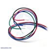 Bipolar stepper motor wires are terminated with bare leads. (SKU: POLOLU-2267 Image 3)