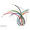 6-lead unipolar/bipolar stepper motor wires are terminated with bare leads. (SKU: POLOLU-1477 Image 3)