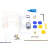 Tamiya 89917 single gearbox kit - clear. (SKU: POLOLU-118 Image 2)