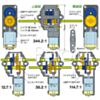 Tamiya 70167 Single Gearbox (4-Speed) box back. (SKU: POLOLU-118 Image 3)