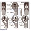 Dimensions for Tamiya Single Gearbox. (SKU: POLOLU-118 Image 5)