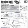 Instructions for Tamiya worm gearbox page 1. (SKU: POLOLU-73 Image 4)