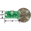 TPS2113A power multiplexer carrier with USB Micro-B connector bottom view with dimensions. (SKU: POLOLU-2596 Image 2)