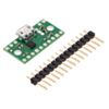 TPS2113A power multiplexer carrier with USB Micro-B connector with included optional header pins. (SKU: POLOLU-2596 Image 3)