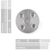 Universal Mounting Hub - 5mm Aluminum (ROB-10006) Image 2