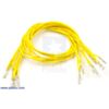 Wires with Pre-crimped Terminals 10-Pack F-F 12" Yellow
