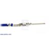 Male crimp pin for 0.1 inch housings crimped onto a wire. (SKU: POLOLU-1814 Image 3)