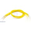Wires with Pre-crimped Terminals 10-Pack M-M 12" Yellow