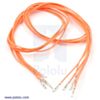 Wires with Pre-crimped Terminals 5-Pack F-F 24" Orange