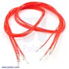 Wires with Pre-crimped Terminals 5-Pack F-F 24" Red