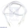 Wires with Pre-crimped Terminals 5-Pack M-M 24" White