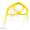 Wires with Pre-crimped Terminals 5-Pack M-M 24" Yellow