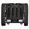 Pololu Zumo chassis assembled top view without acrylic plate shown with motors. (SKU: POLOLU-1418 Image 11)