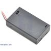 3-AAA battery holder enclosed with switch. (SKU: POLOLU-1147 Image 2)