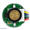 25D mm metal gearmotor with 48 CPR encoder: close-up view of encoder. (SKU: POLOLU-2285 Image 3)